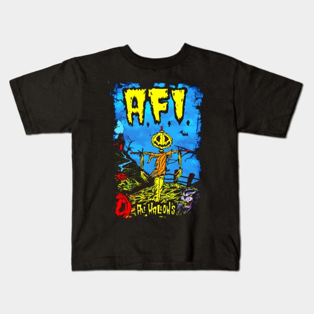 Vintage AFI band Kids T-Shirt by tiranntrmoyet
